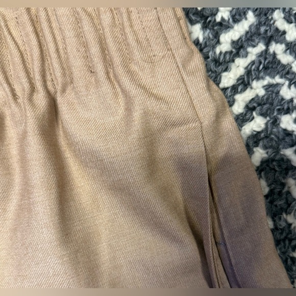 J CREW Pull On High Waisted Wool Blend Skirt in Tan Size 10 - Picture 5 of 6